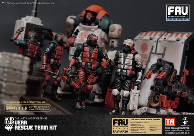 FAV-AP20 UERA Rescue Team Kit 1:18 Scale | Acid Rain FAV