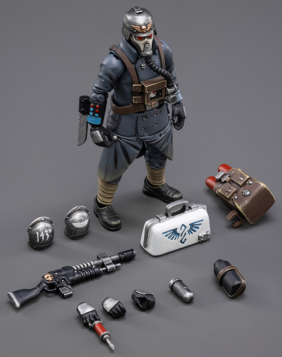Death Korps of Krieg Veteran Squad Guardsman Medic 1/18 Scale | Warhammer 40K | Joy Toy
