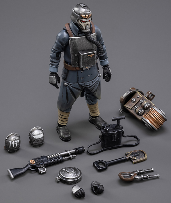 Death Korps of Krieg Veteran Squad Guardsman Demolitions Specialist 1/18 Scale | Warhammer 40K | Joy Toy