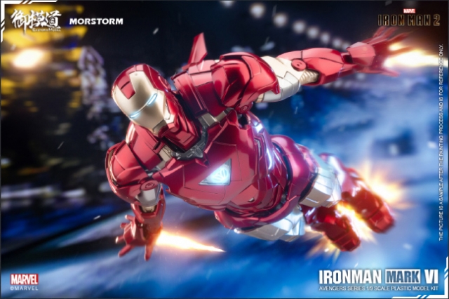 Iron Man Mark 4 and Mark 6 1/9 Scale Model Kit | Avengers | E-Model