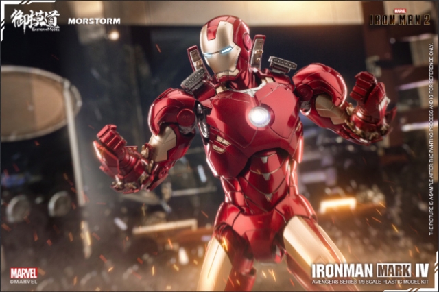Iron Man Mark 4 and Mark 6 1/9 Scale Model Kit | Avengers | E-Model