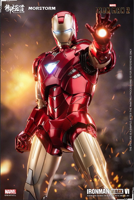 Iron Man Mark 4 and Mark 6 1/9 Scale Model Kit | Avengers | E-Model