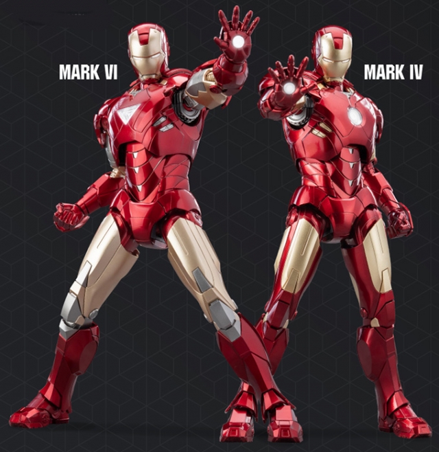 Iron Man Mark 4 and Mark 6 1/9 Scale Model Kit | Avengers | E-Model