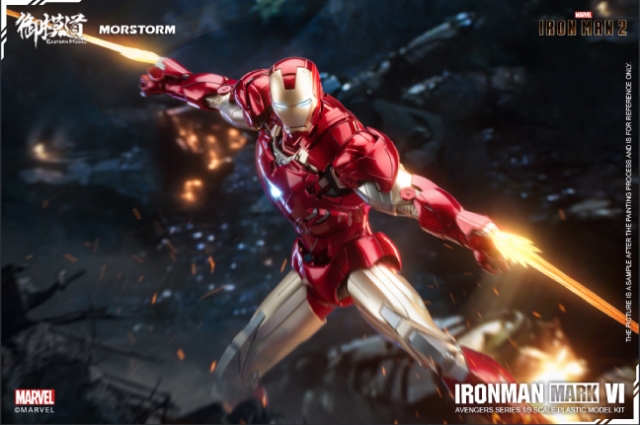 Iron Man Mark 4 and Mark 6 1/9 Scale Model Kit | Avengers | E-Model