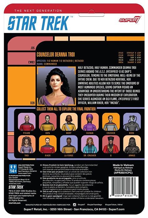 Counselor Troi ReAction | Star Trek: The Next Generation | Super7