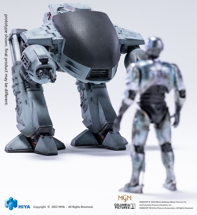 ED-209 and Robocop Battle Damaged SDCC 2022 Exclusive 1:18 Scale | Robocop | Hiya Toys