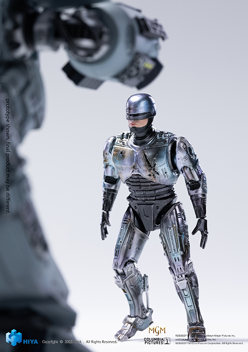ED-209 and Robocop Battle Damaged SDCC 2022 Exclusive 1:18 Scale | Robocop | Hiya Toys