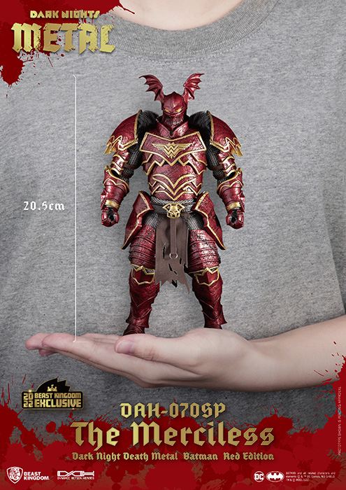 DAH-070SP DK Death Batman Merciless Special Red Edition SDCC 2022 Dynamic 8ction Heroes | Dark Knights: Death Metal | Beast Kingdom