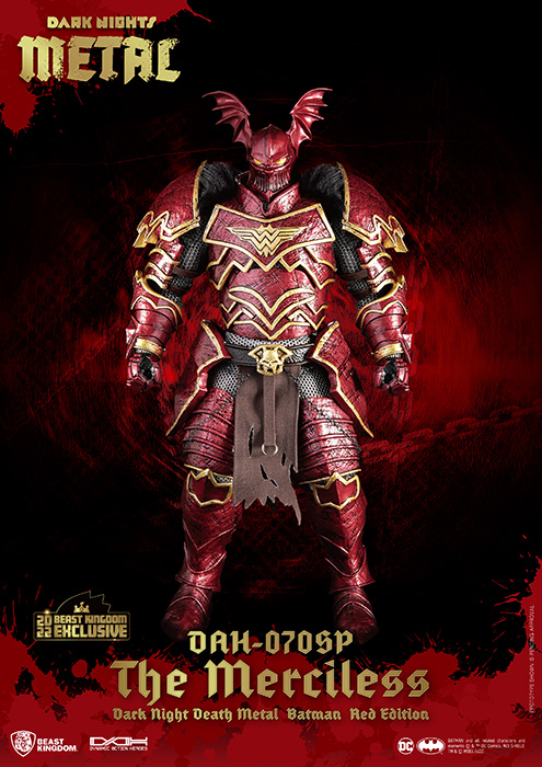 DAH-070SP DK Death Batman Merciless Special Red Edition SDCC 2022 Dynamic 8ction Heroes | Dark Knights: Death Metal | Beast Kingdom