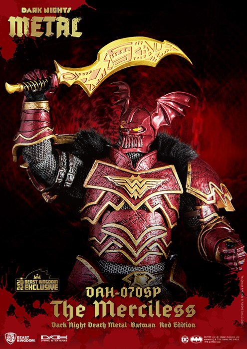 DAH-070SP DK Death Batman Merciless Special Red Edition SDCC 2022 Dynamic 8ction Heroes | Dark Knights: Death Metal | Beast Kingdom