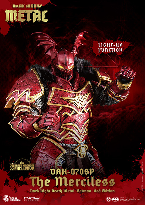 DAH-070SP DK Death Batman Merciless Special Red Edition SDCC 2022 Dynamic 8ction Heroes | Dark Knights: Death Metal | Beast Kingdom