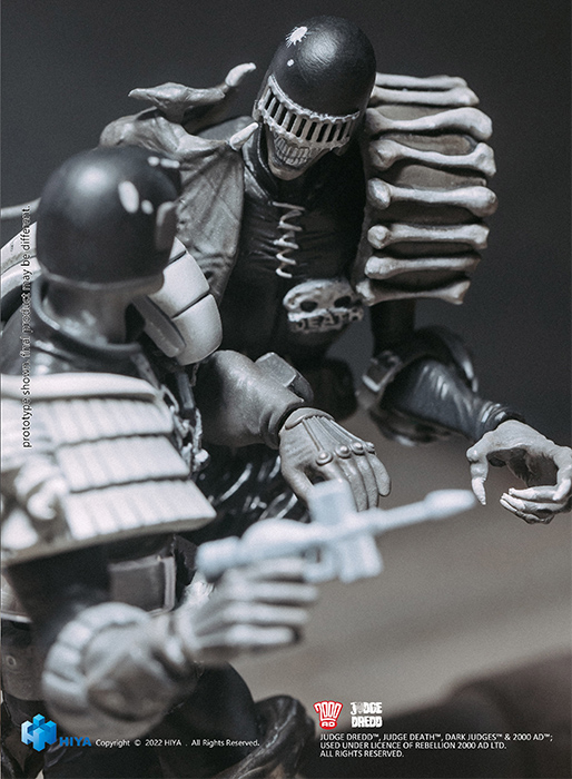 Judge Dredd vs Judge Death SDCC 2022 PX Previews Exclusive 1/18 Scale | 2000 AD Judge Dredd | Hiya Toys