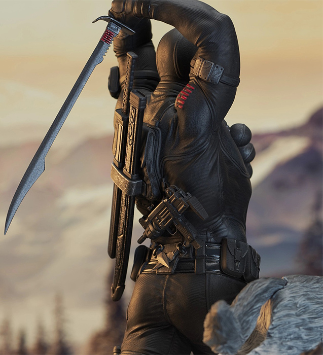 Snake Eyes & Timber Gallery Diorama | G.I. Joe | Diamond Select Toys 