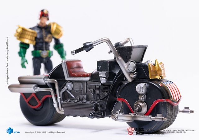 Judge Dredd & Lawmaster Mark II PX Previews Exclusive 1:18 Scale | 2000 A.D. Judge Dredd | Hiya Toys