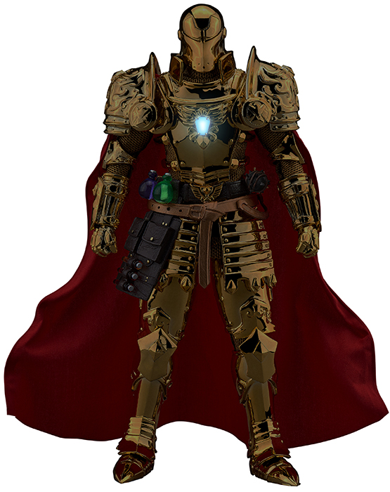 DAH-046SP Medieval Knight Iron Man Golden Version PX Previews Exclusive Dynamic 8ction Heroes | Marvel | Beast Kingdom