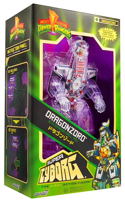 Dragonzord Clear Version Super Cyborg | Mighty Morphin Power Rangers | Super7