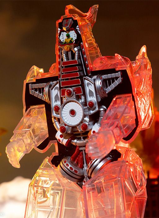 Dragonzord Clear Version Super Cyborg | Mighty Morphin Power Rangers | Super7