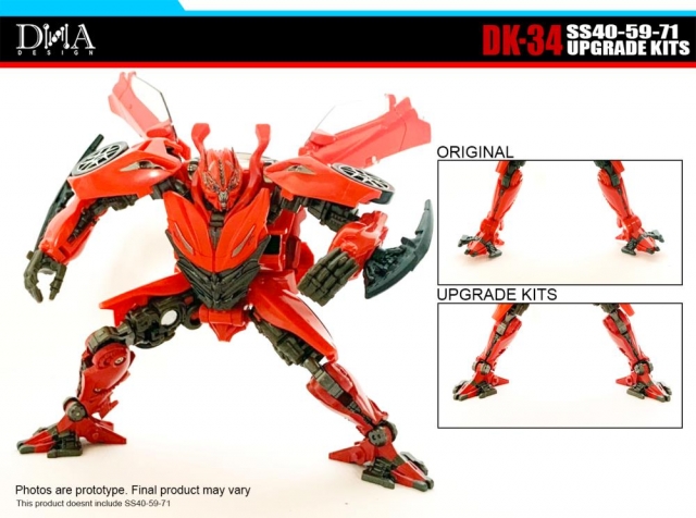 DK-34 Upgrade Kit for Transformers Studio Series 40, SS59, and Studio Series 71 | Dna Design | Upgrade Kit