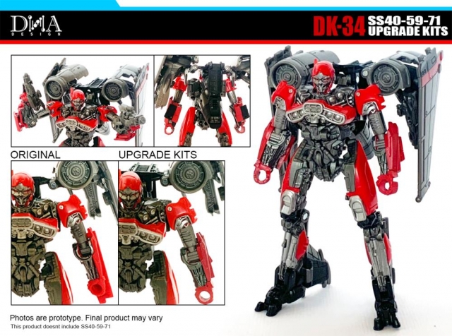 DK-34 Upgrade Kit for Transformers Studio Series 40, SS59, and Studio Series 71 | Dna Design | Upgrade Kit