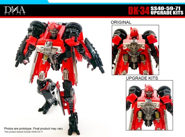 DK-34 Upgrade Kit for Transformers Studio Series 40, SS59, and Studio Series 71 | Dna Design | Upgrade Kit