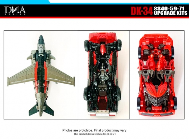 DK-34 Upgrade Kit for Transformers Studio Series 40, SS59, and Studio Series 71 | Dna Design | Upgrade Kit