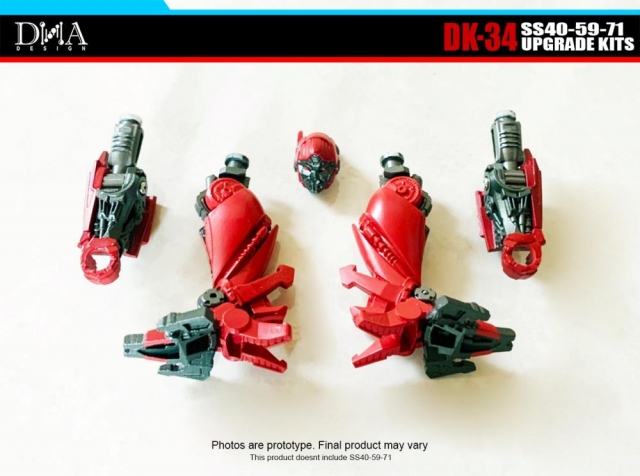 DK-34 Upgrade Kit for Transformers Studio Series 40, SS59, and Studio Series 71 | Dna Design | Upgrade Kit