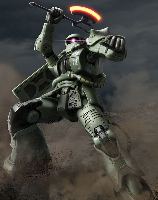 MS-06F Zaku II Cucuruz Doan's Island Version 1/144 Scale | Mobile Suit Gundam | Bandai Spirits