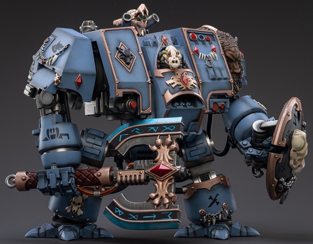 Space Wolves Venerable Dreadnought Brother Hvor 1/18 Scale | Warhammer 40K | Joy Toy 