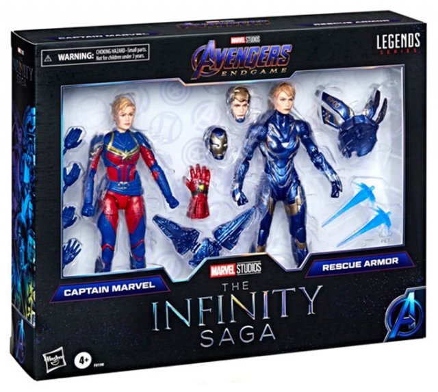 Captain Marvel & Rescue Two-Pack | Avengers: Infinity War |  Marvel Legends The Infinity Saga