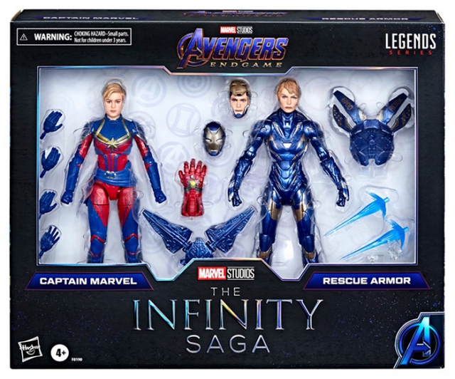 Captain Marvel & Rescue Two-Pack | Avengers: Infinity War |  Marvel Legends The Infinity Saga
