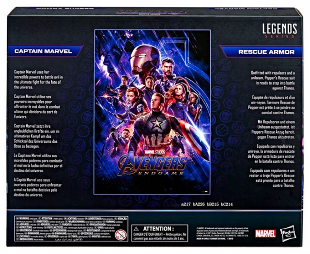 Captain Marvel & Rescue Two-Pack | Avengers: Infinity War |  Marvel Legends The Infinity Saga
