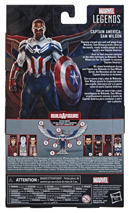 Captain America Sam Wilson Captain America Flight Gear BAF | The Falcon and the Winter Soldier | Marvel Legends