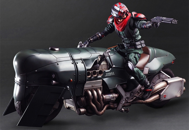 Shinra Elite Security Officer and Motorcycle Set Play Arts Kai | Final Fantasy VII: Remake | Square Enix