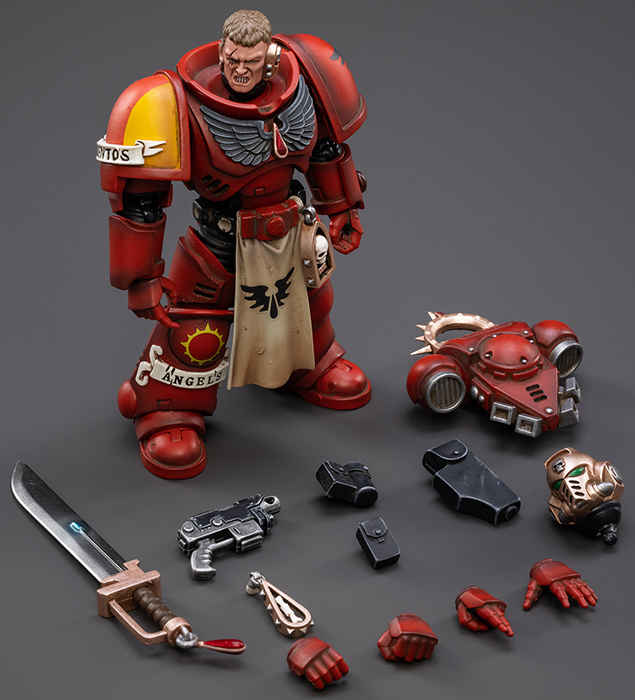 Blood Angels Primaris Lieutenant Tolmeron 1/18 Scale | Warhammer 40K | Joy Toy