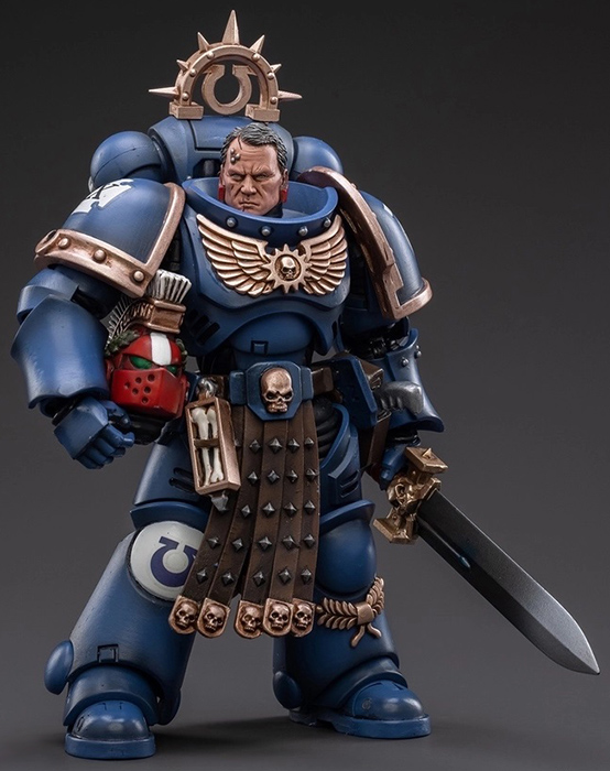 Ultramarines Veteran Sergeant Icastus 1/18 Scale | Warhammer 40K | Joy Toy