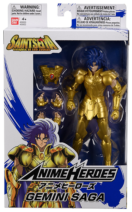 Gemini Saga Anime Heroes | Knights of the Zodiac: Saint Seiya | Bandai Spirits