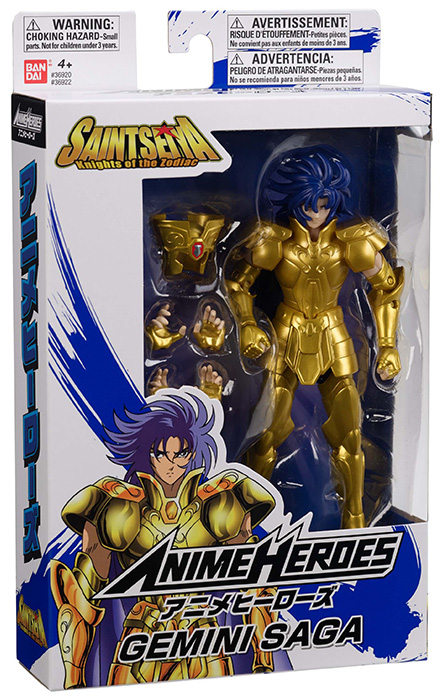 Gemini Saga Anime Heroes | Knights of the Zodiac: Saint Seiya | Bandai Spirits