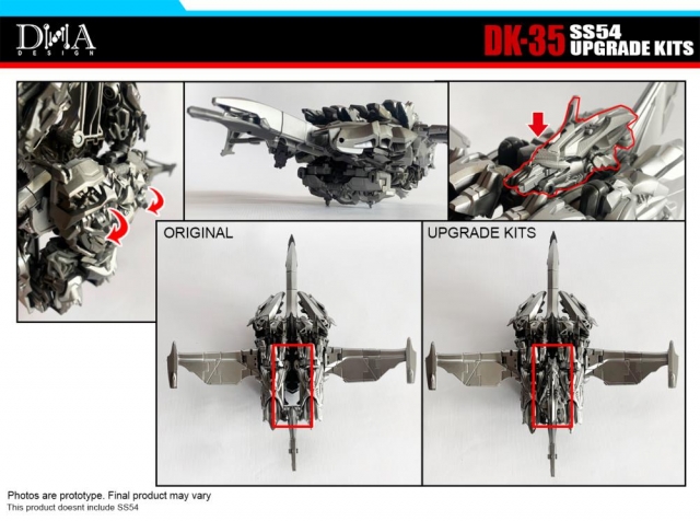 DK-35 Upgrade Kit for Transformers Studio Series 54 Megatron | Dna Design | Upgrade Kit