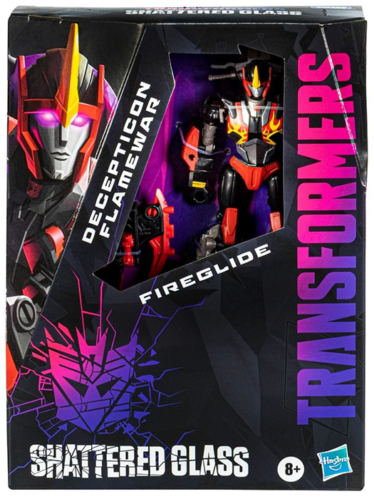 Decepticon Flamewar with Fireglide IDW Shattered Glass Deluxe Class | Transformers Generations Shattered Glass Collection