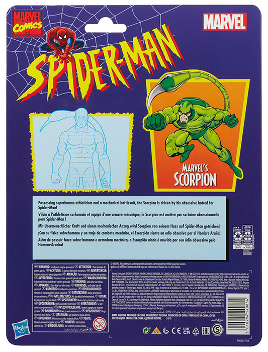 Scorpion 6-Inch Scale | Spider-Man | Marvel Legends Retro Collection