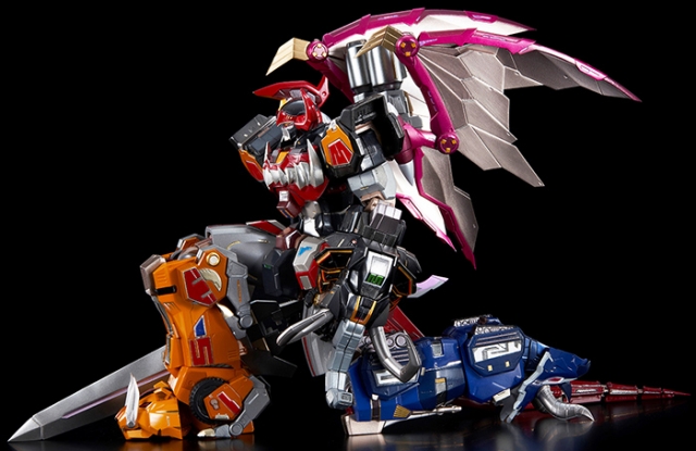 Dino Megazord Go! Kara Kuri Combine | Mighty Morphin Power Rangers | Flame Toys