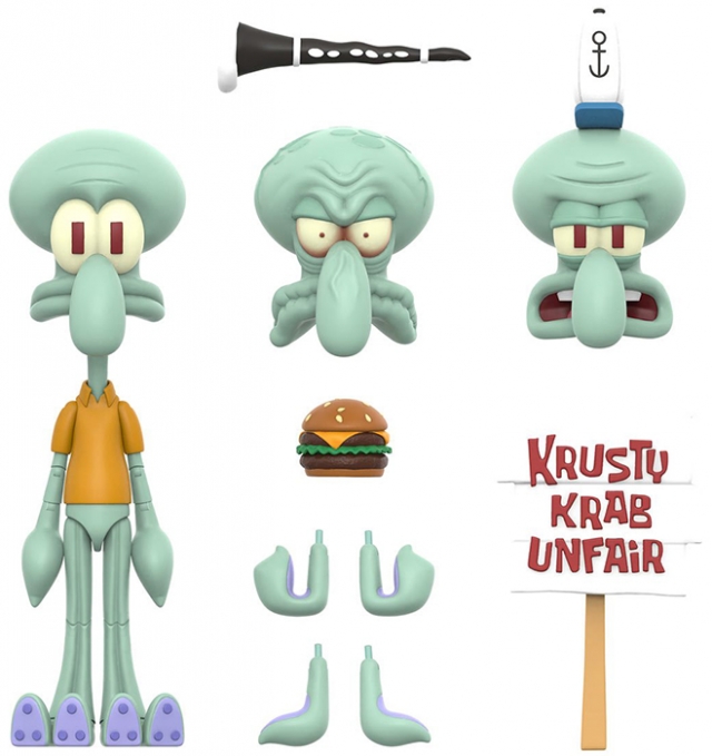 Squidward Tentacles 7-inch Scale | SpongeBob SquarePants Ultimates | Super7