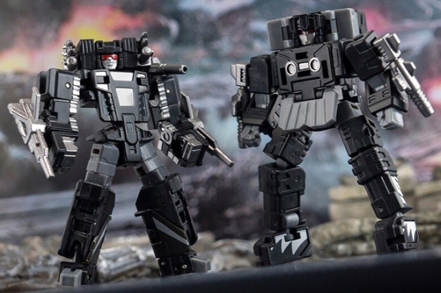 Sword Dancer DW-E07B Traveler Plane and DW-E08B Patriot Tank Set of 2 Black and Silver Version | Dr. Wu