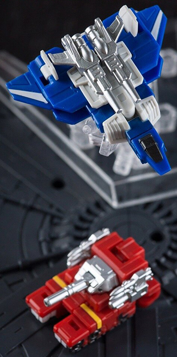 Sword Dancer DW-E07 Traveler Plane and DW-E08 Patriot Tank Set of 2 Red and Blue Version | Dr. Wu