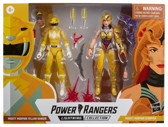 Yellow Ranger Vs. Scorpina Battle Pack Lightning Collection | Mighty Morphin Power Rangers | Hasbro 