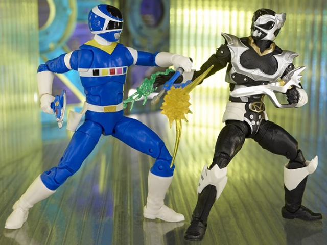 Blue Ranger Vs. Silver Psycho Battle Pack Lightning Collection | Mighty Morphin Power Rangers | Hasbro