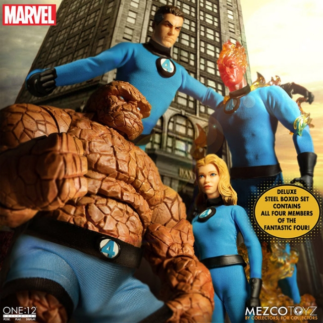 Fantastic Four Deluxe Steel Box Set One:12 Collective | Mezco Toyz