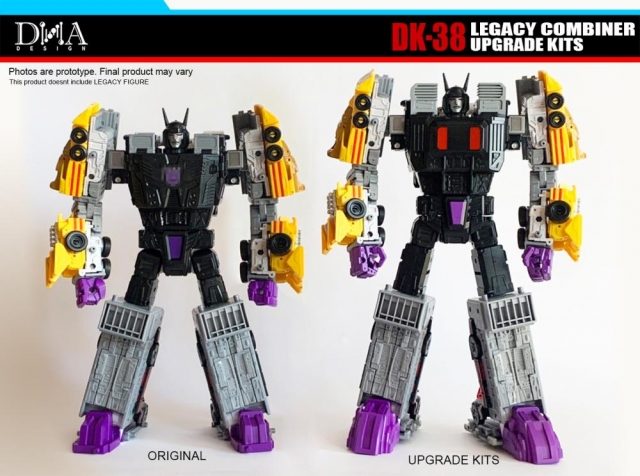 DK-38 Upgrade Kit for Transformers Legacy Motormaster and Menasor | Dna Design | Upgrade Kit