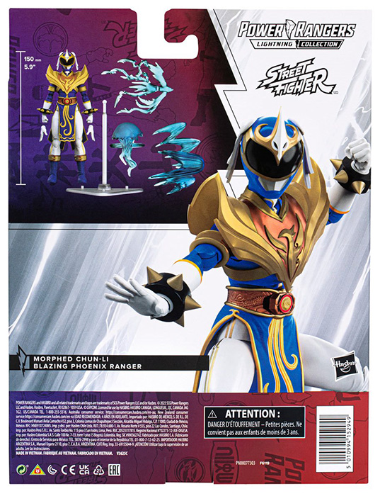Blazing Phoenix Chun-Li 6-inch Scale Lightning Collection | Power Rangers x Street Fighter | Hasbro