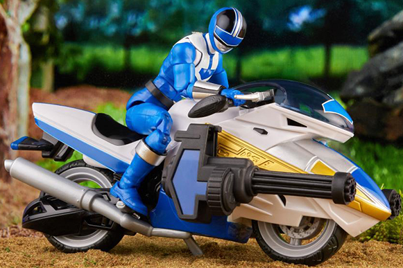 Blue Ranger and Vector Cycle Set Deluxe Lightning Collection | Power Rangers Time Force | Hasbro
